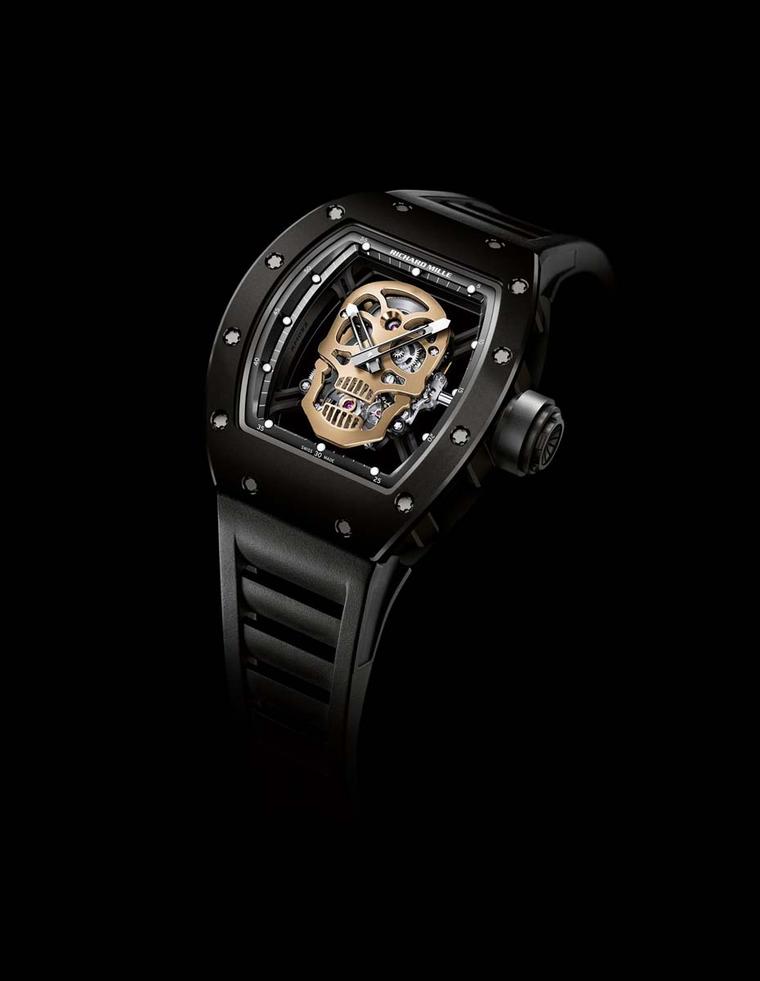 Richard Mille s RM 52 01 Skull watch has been sculpted in